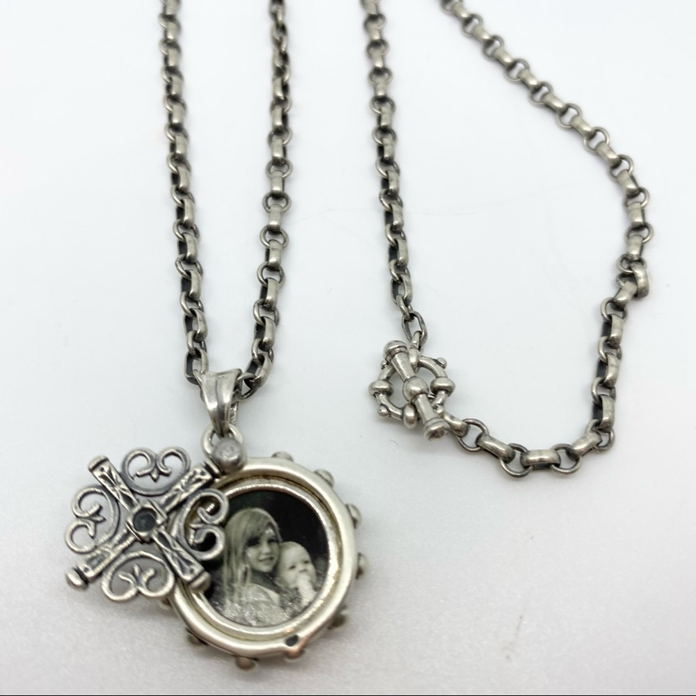 Locket Necklace, Sterling Silver